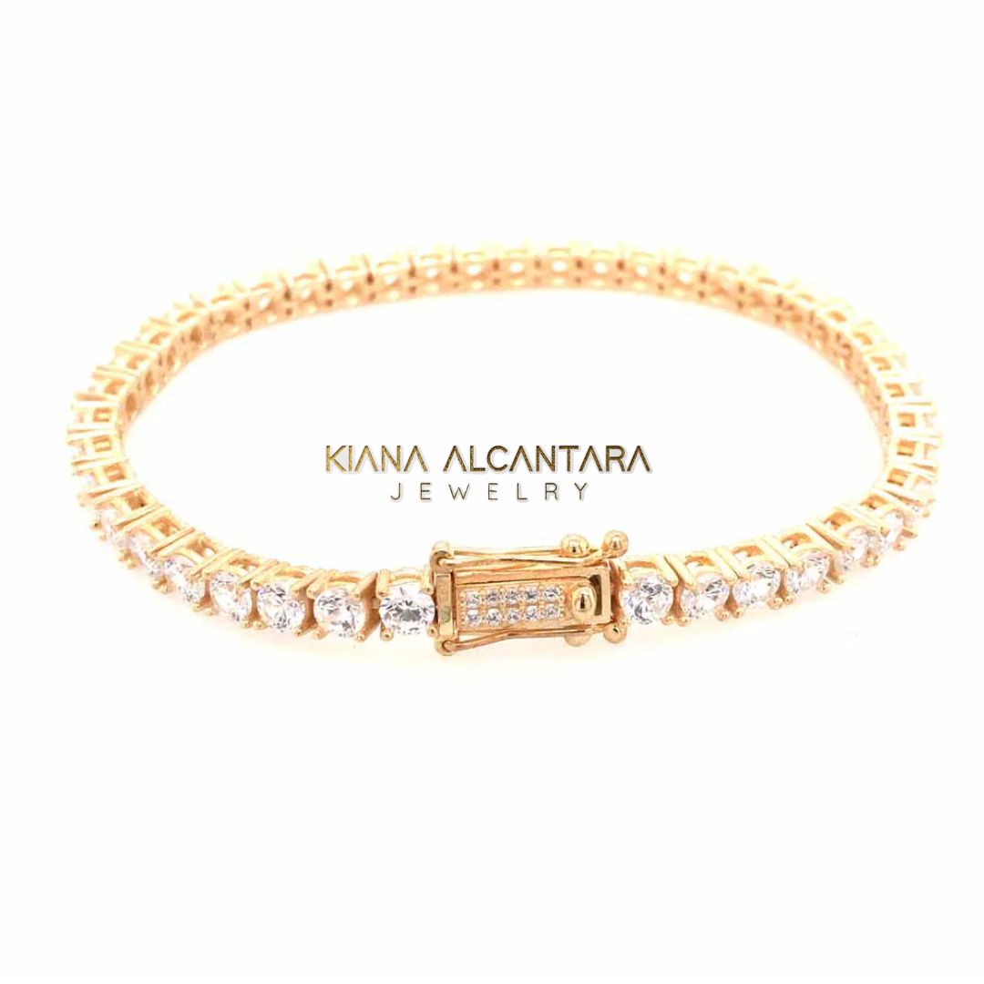 Brazalete Tenís dorado