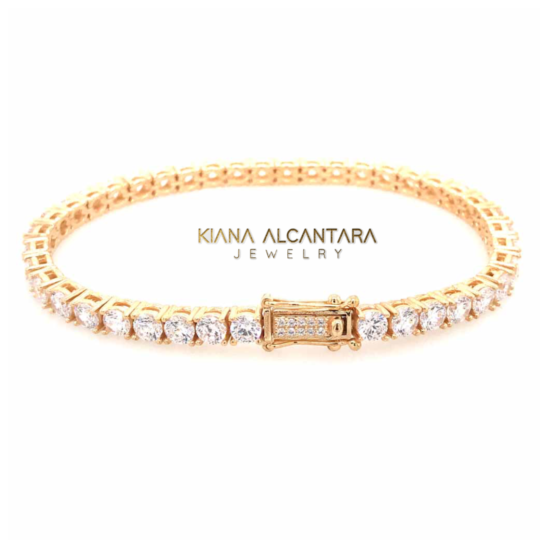 Brazalete Tenís dorado