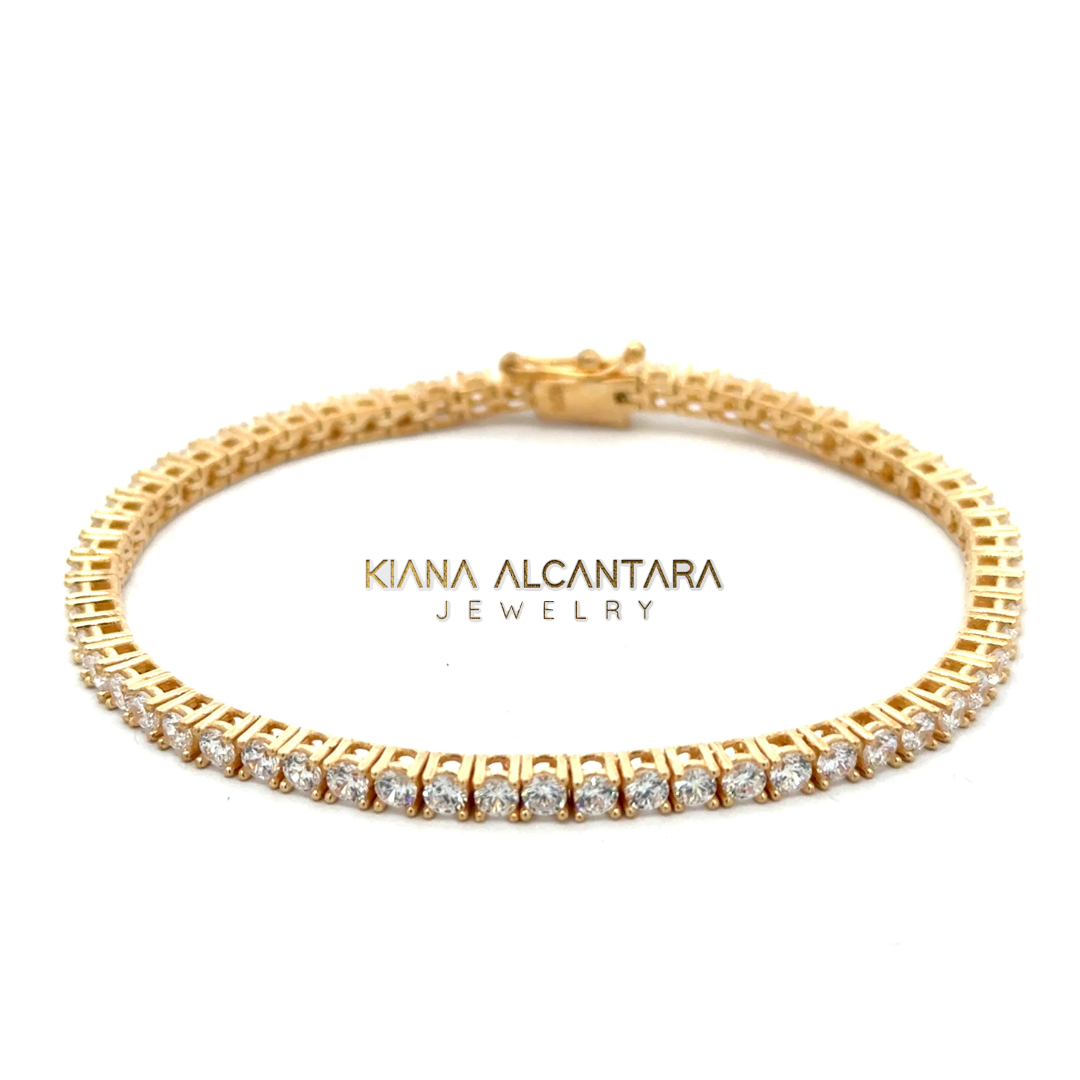 Brazalete Tenís dorado
