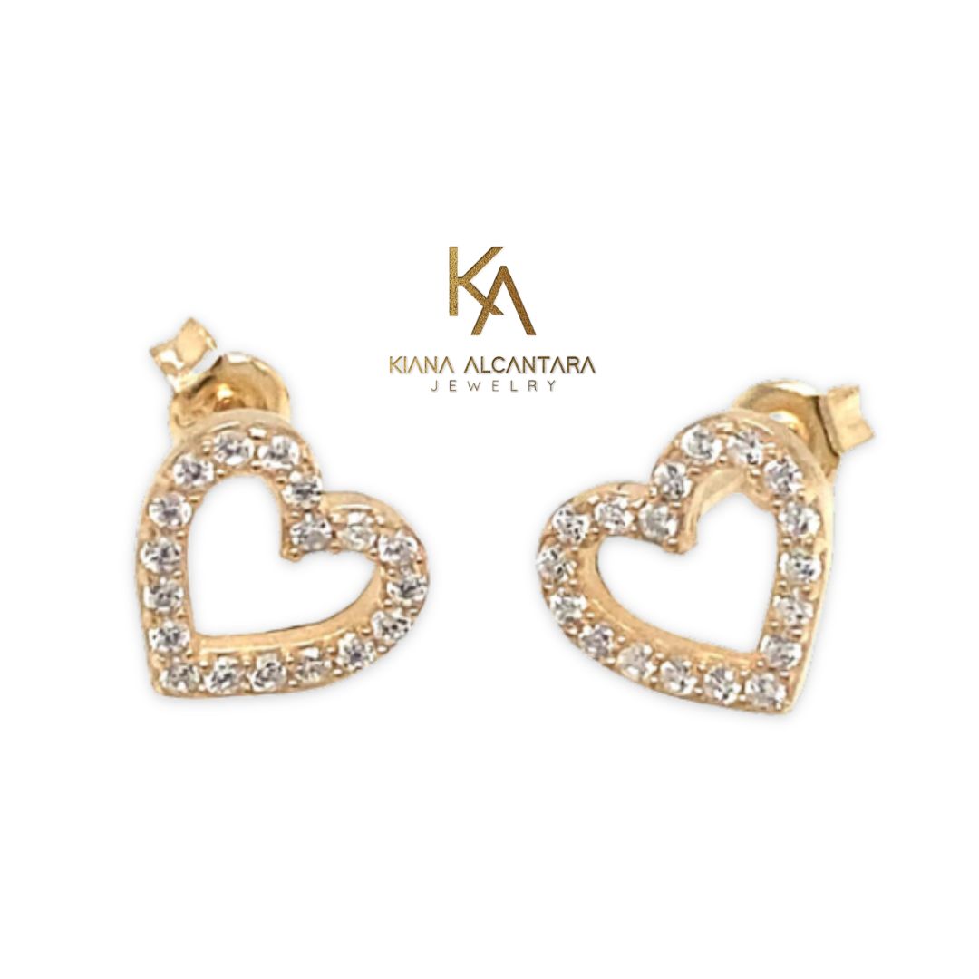ARETES BROQUEL CORAZÓN